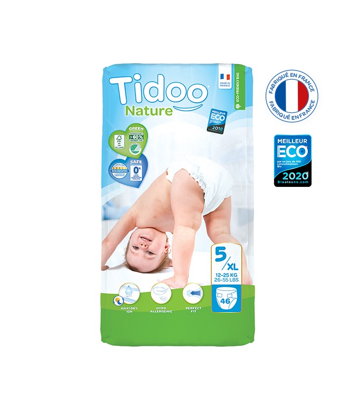 Couches écologiques Jumbo Pack (x46) - T5/XL (12 à 25 kg)