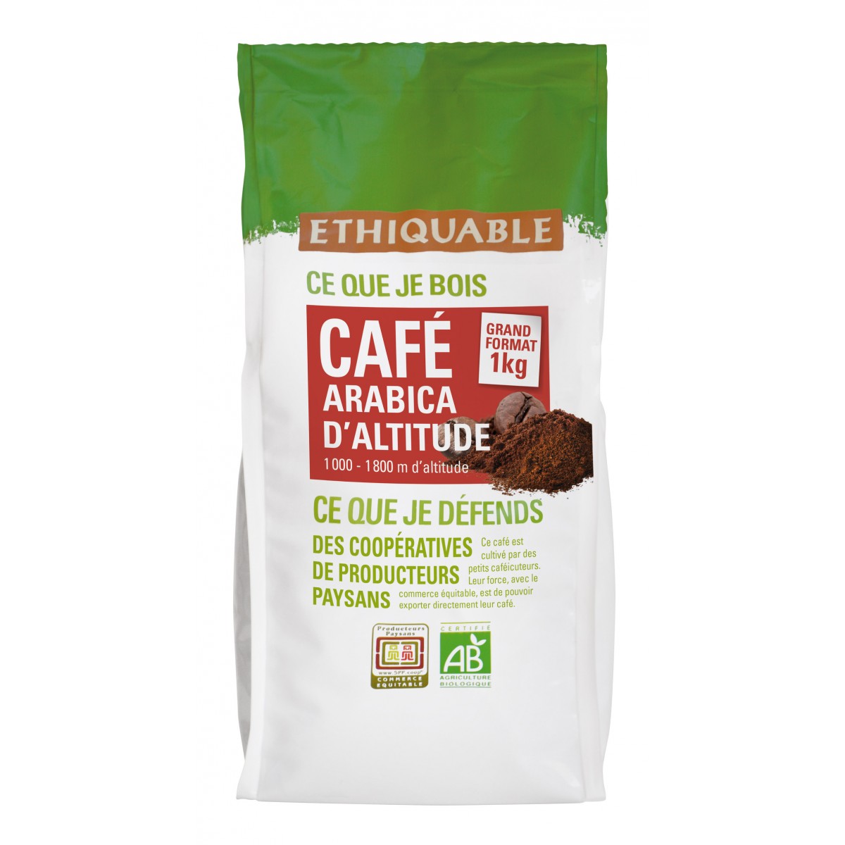 Café Équateur MOULU bio & équitable - 1 kg