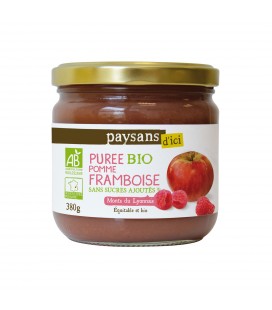 Purée Pomme Framboise bio et équitable