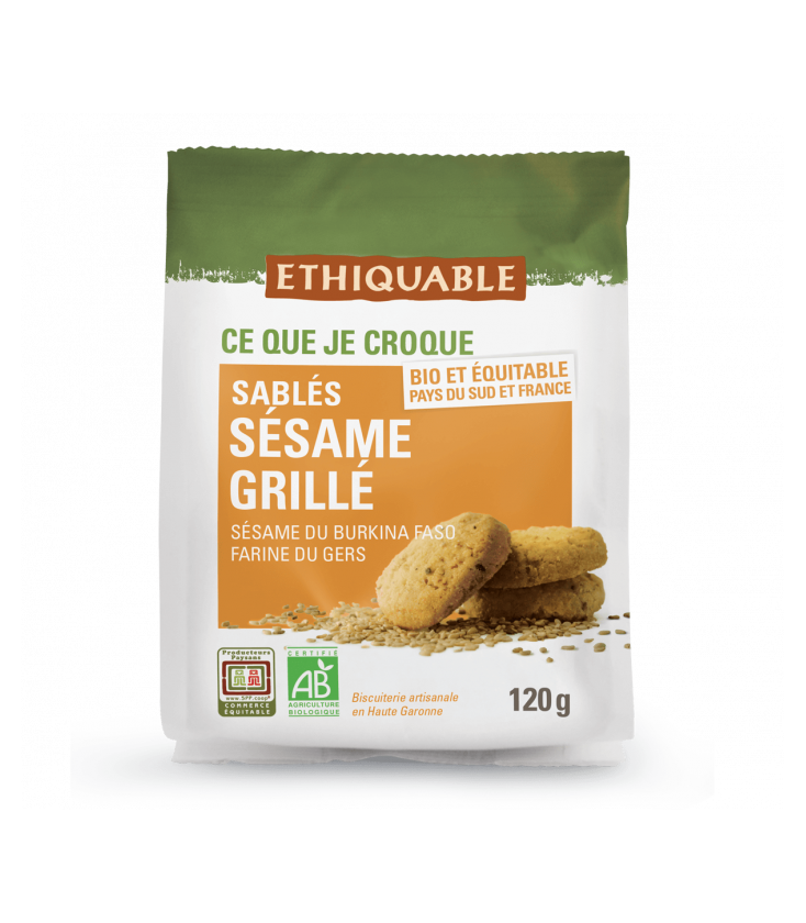 Sablés Sésame Grillé bio & équitable