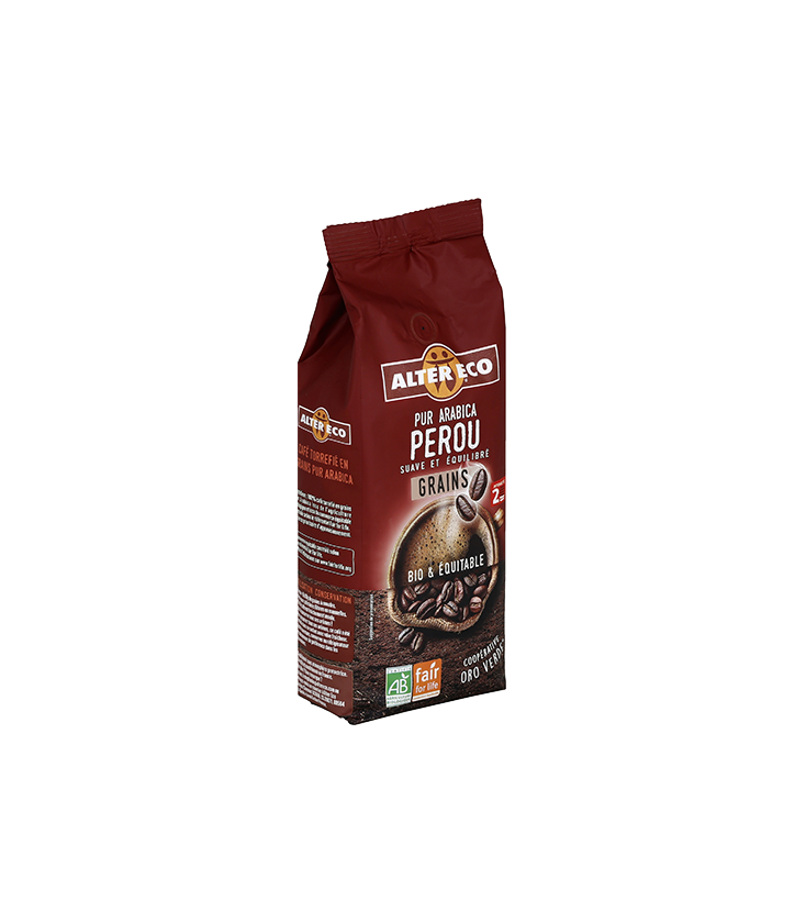 Café 1kg Pérou en grain bio et équitable