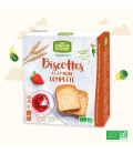 Biscottes à la farine complète bio et équitables