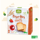 Biscottes à la farine complète bio et équitables