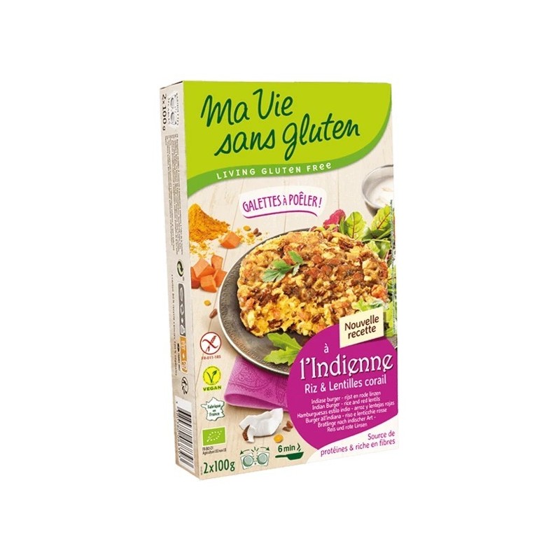 Galettes riz & lentilles corail bio & sans gluten