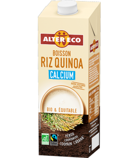 Boisson végétale au riz quinoa calcium bio & équitable