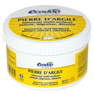Pierre d'Argile écologique avec éponge (nettoie, dégraisse, détartre)