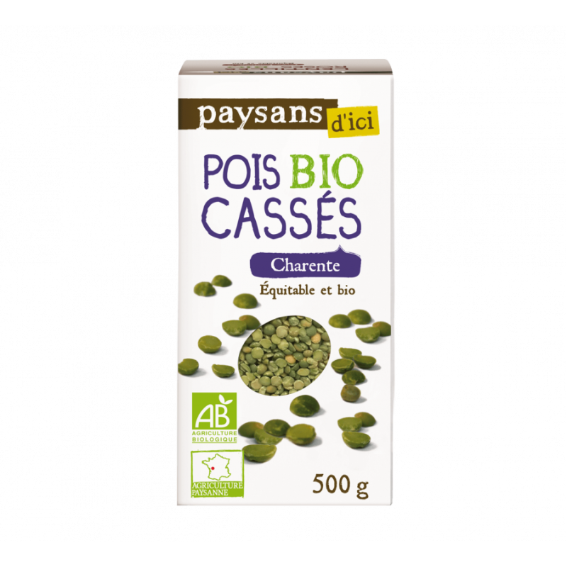 Pois Cassés Charente bio & équitable
