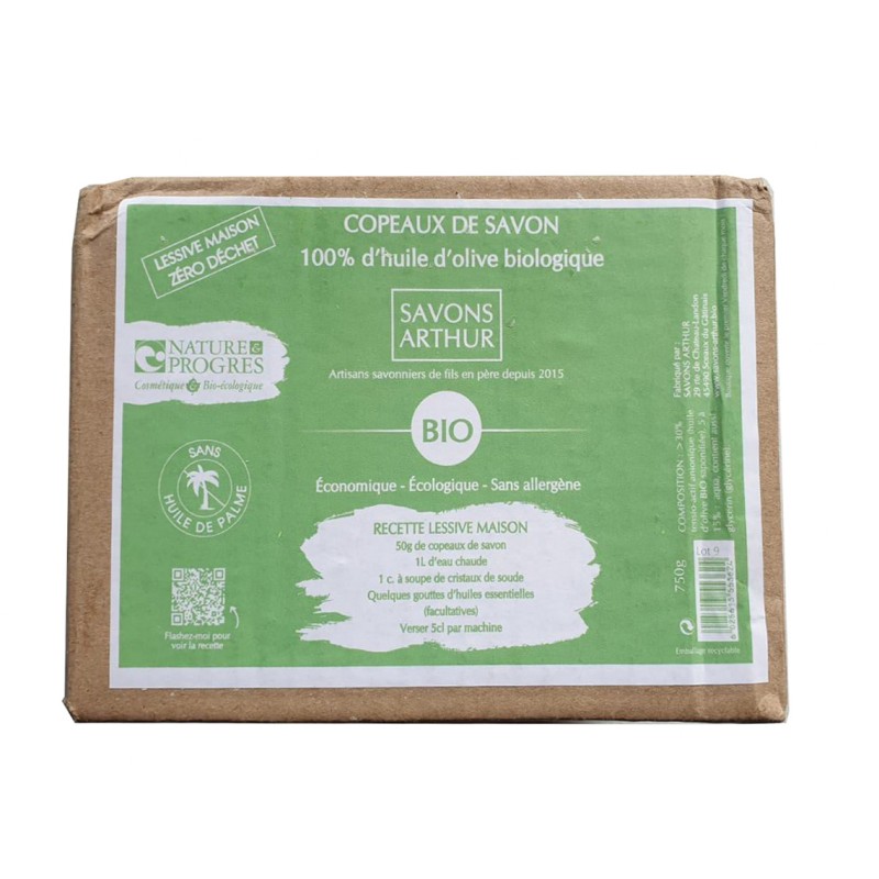 Copeaux de savons à l'huile d'olive Bio - Nature & Progres