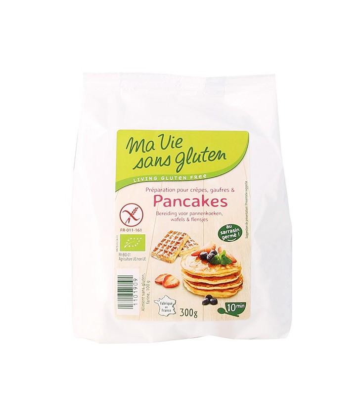 Préparation pour Crêpes, Gaufres et Pancakes bio & sans gluten