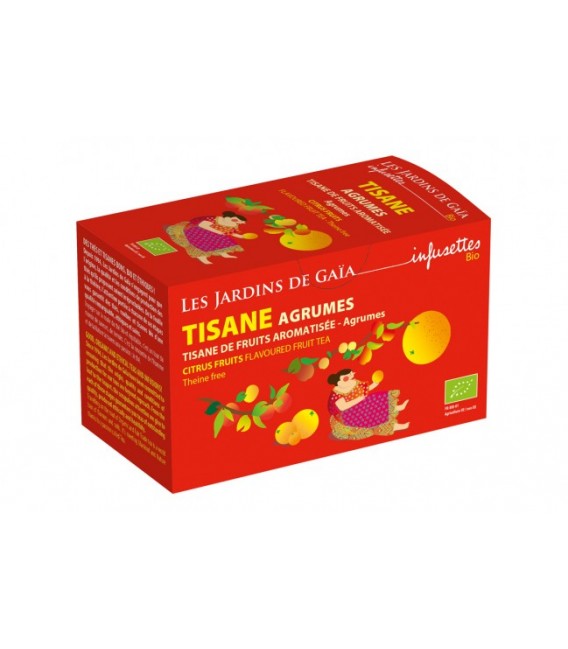 Tisane parfumée de fruits agrumes bio