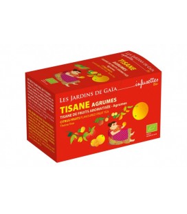 Tisane parfumée de fruits agrumes bio