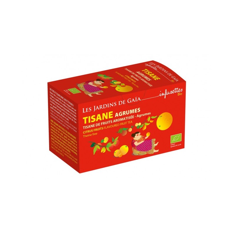 Tisane parfumée de fruits agrumes bio