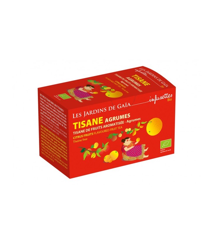 Tisane parfumée de fruits agrumes bio