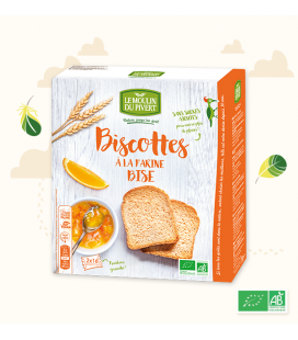 Biscottes Bise à l'Huile d'Olive 100 % VEGAN bio & vegan