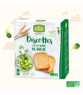 Biscottes Blanche à l'Huile d'Olive bio & vegan