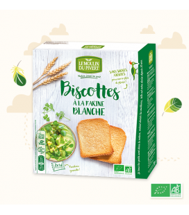 DATE DÉPASSÉE - Biscottes Blanche à l'Huile d'Olive bio & vegan