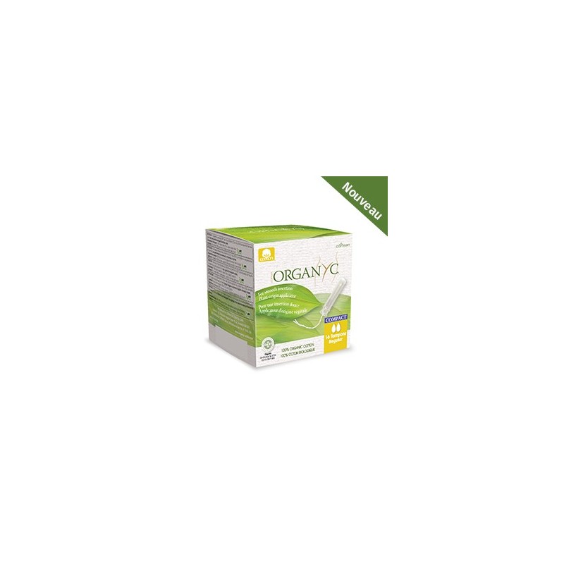 Tampon Compact avec Applicateur d'Origine Végétale - VEGAN