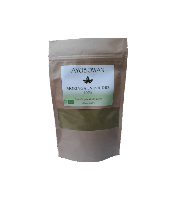 Ayubowan Poudre de Moringa bio