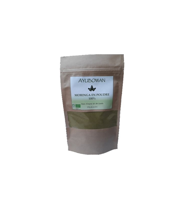 Ayubowan Poudre de Moringa bio