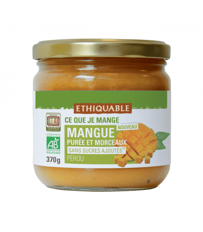 Mangue Purée & Morceaux bio et équitable - 370 g