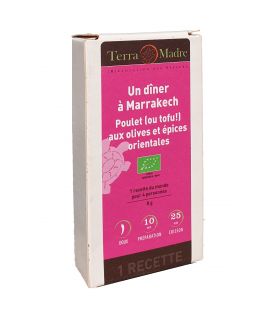 Un dîner à Marrakech - Mélange d'épices bio pour Poulet (ou tofu!) aux olives et épices orientales