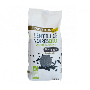Lentilles noires Beluga ou Variété paysanne  bio & équitable