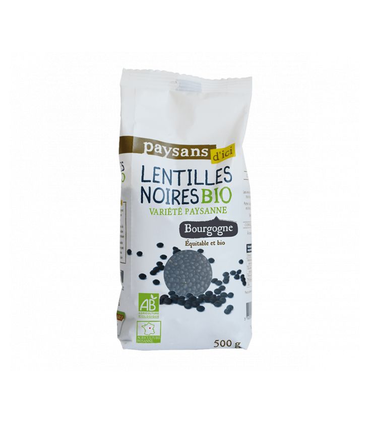 Lentilles noires Beluga ou Variété paysanne bio & équitable