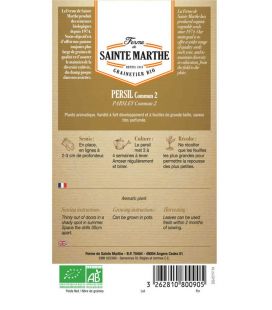 Persil Commun 2 - Semences reproductibles bio
