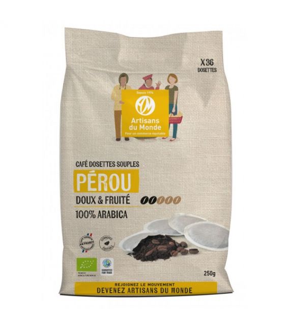 Café Dosettes Pérou bio 100% Arabica Compatible SENSEO®