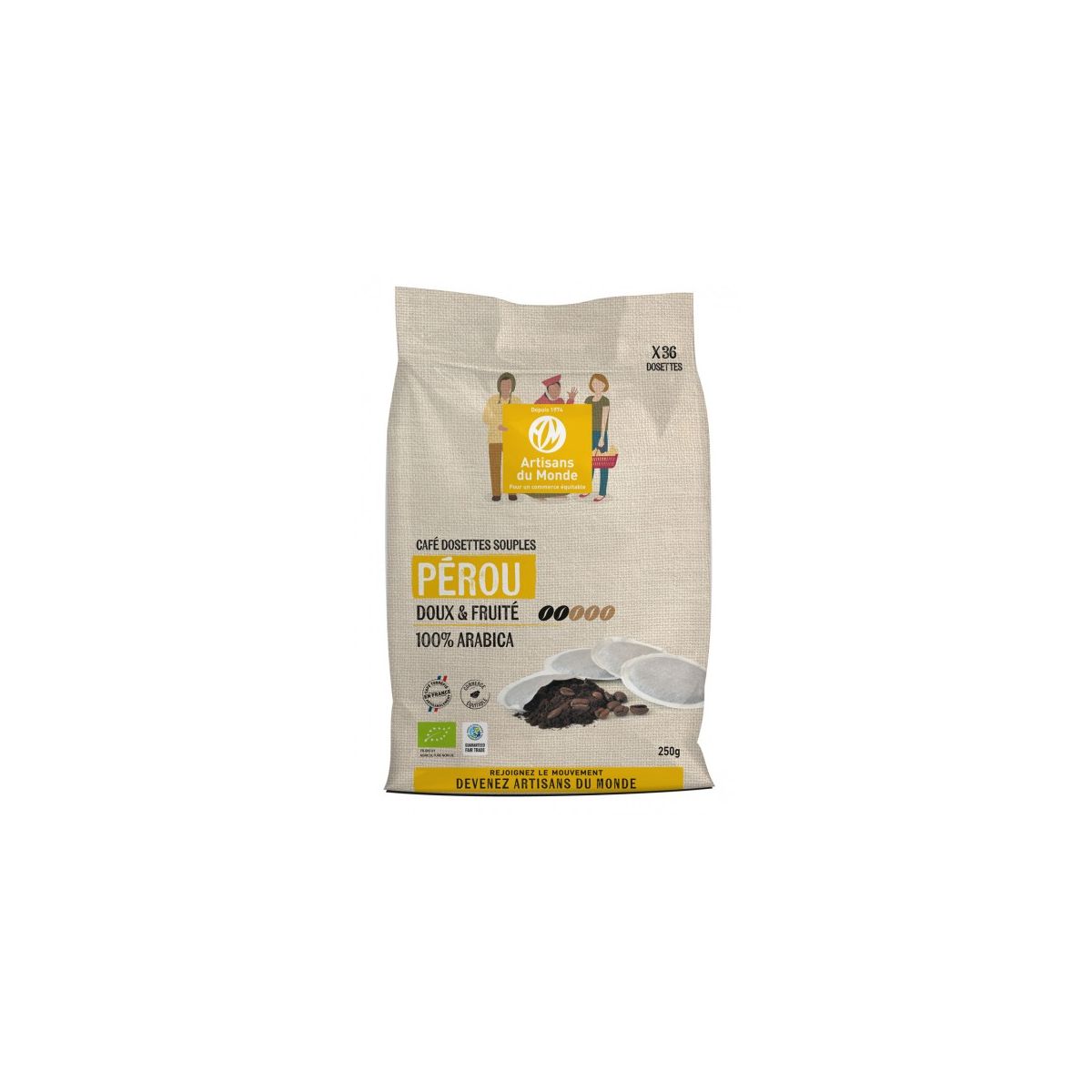 Café Bio moulu 250g Arabica du Pérou - Monsieur Albert