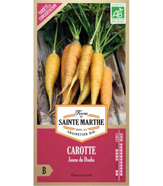 Carotte Jaune du Doubs - Semences reproductibles bio
