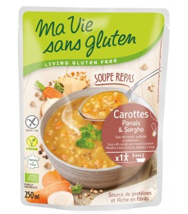 Soupe Repas Carottes, Panais & Sorgho bio & sans gluten
