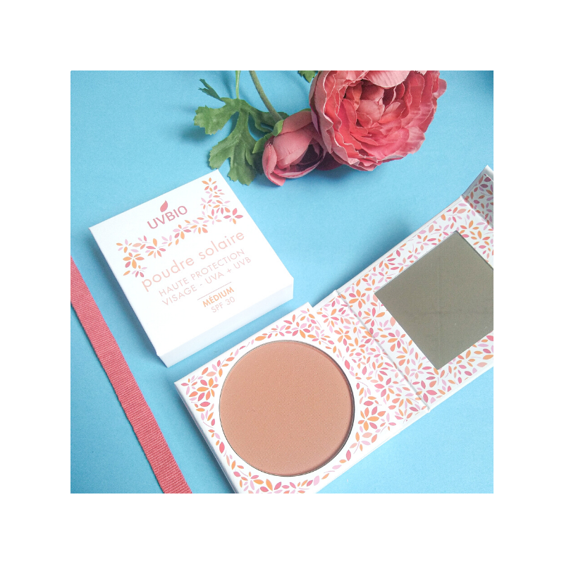 Poudre solaire visage bio indice 30