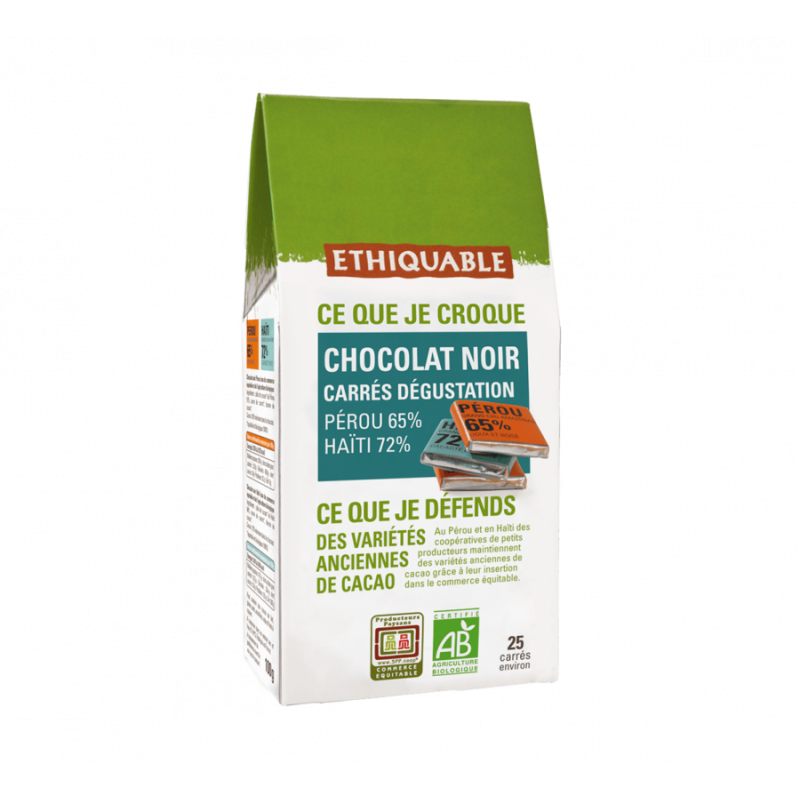 Chocolat Noir Amandes Entières Pérou bio & équitable