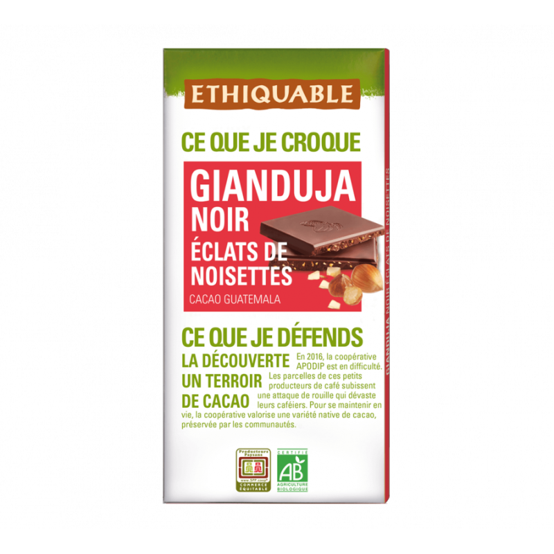 Chocolat Noir Amandes Entières Pérou bio & équitable