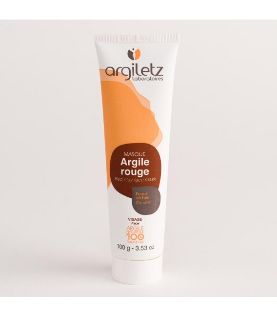 Masque pour le visage à l'argile rouge