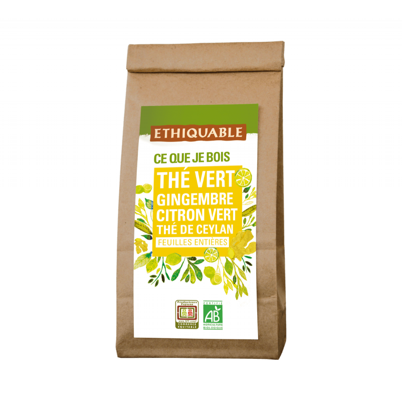 Thé vert jasmin bio et équitable