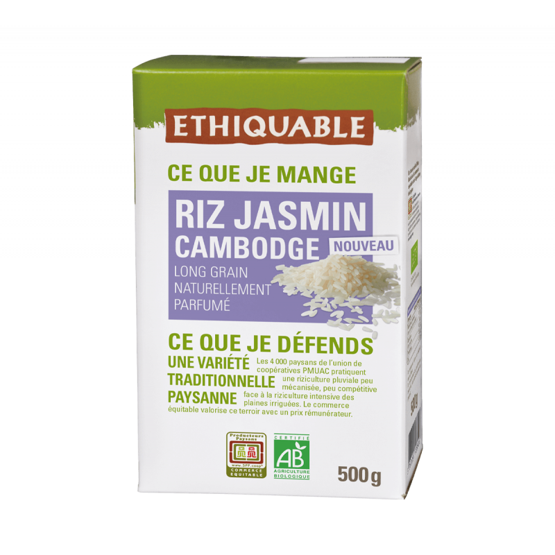 Riz Jasmin du Cambodge  bio & équitable