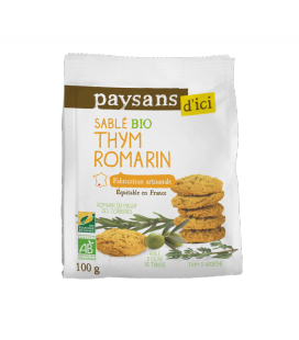 Sablé Thym & Romarin bio et équitable