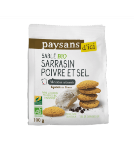 Sablé sarrasin, Poivre & Sel bio et équitable