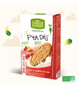 Biscuits P'tit Déj' Baies et Graines de Chia bio & vegan