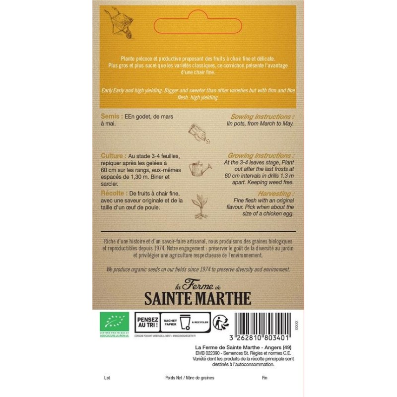 Pois Nain Mange tout - Semences reproductibles bio