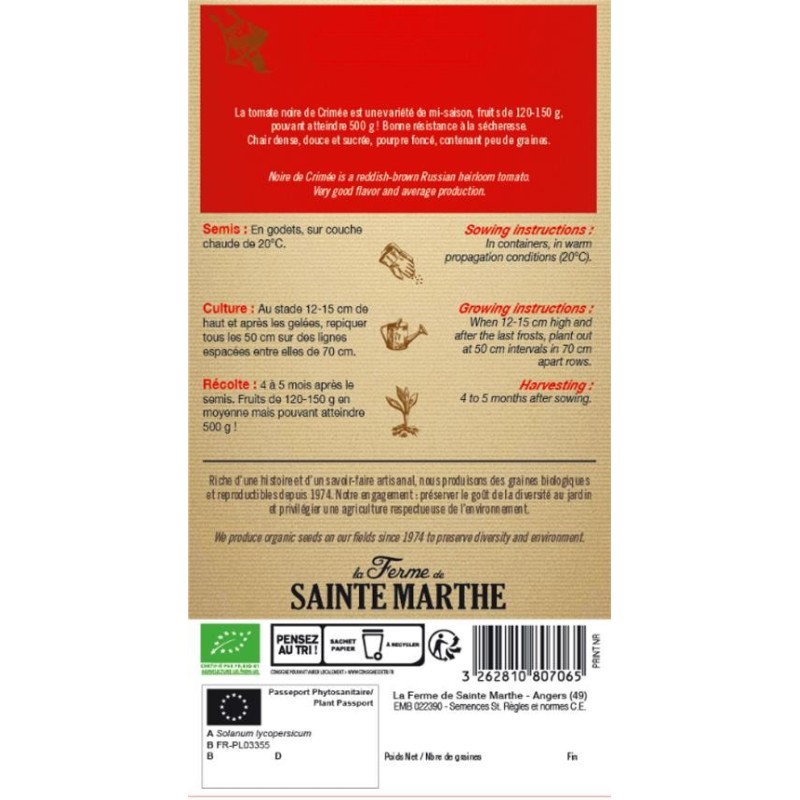 Pois Nain Mange tout - Semences reproductibles bio