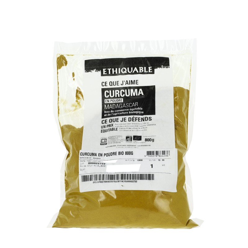 Curcuma du Kérala en poudre bio & équitable