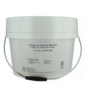 DATE DÉPASSÉE - Vinaigre de coco bio & équitable RHD - Seau de 10 Kg (10,8 L)