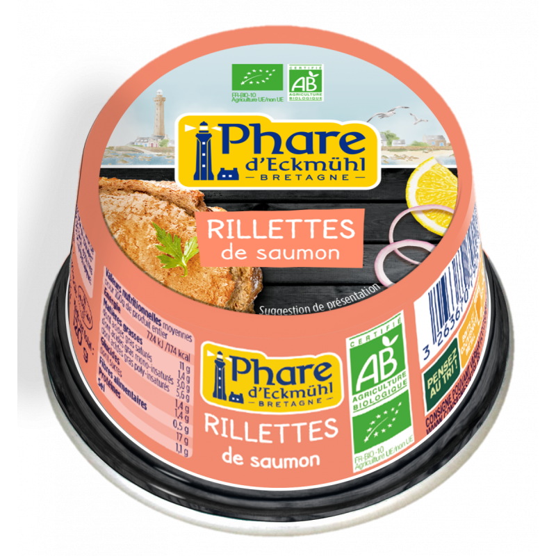 Rillettes de saumon bio 120g