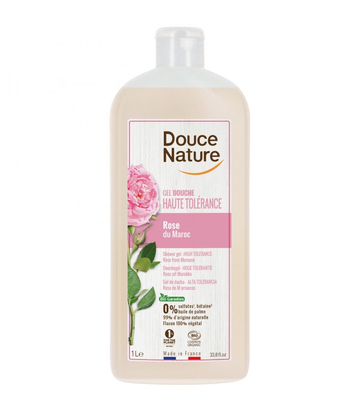 Gel Douche Haute Tolérance à la Rose bio