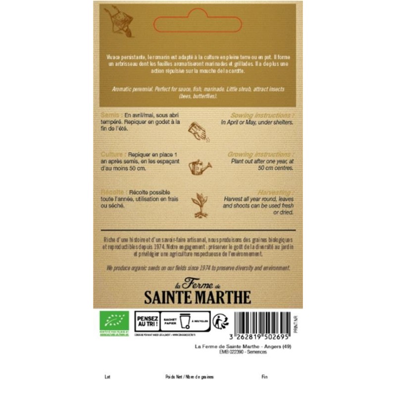 ROMARIN AB  - Semences reproductibles bio