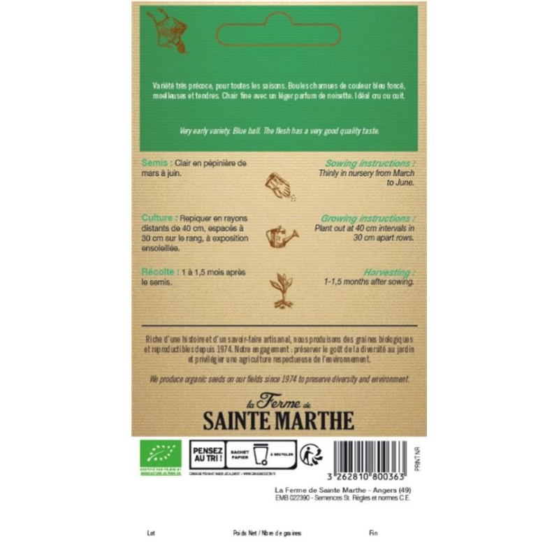 TOMATE Noire de Crimée AB  - Semences reproductibles bio