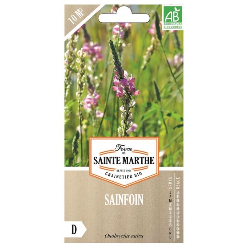 Sainfoin Vivace AB pour 10 m² - Engrais Verts reproductibles bio